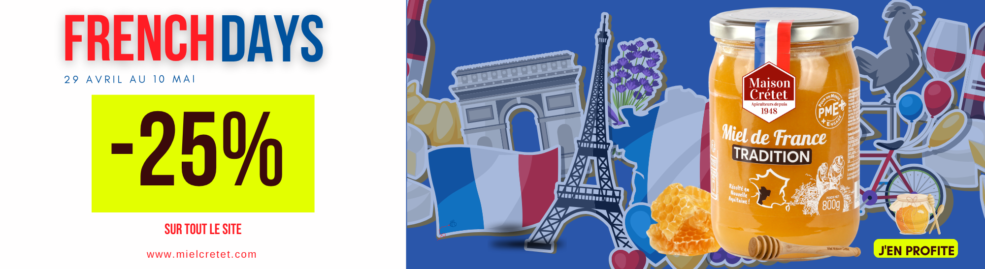 French days -25% sur tout le site
